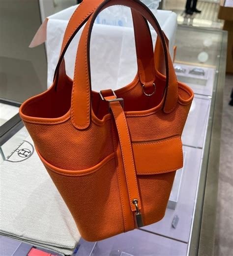 hermes picotin 18 orange